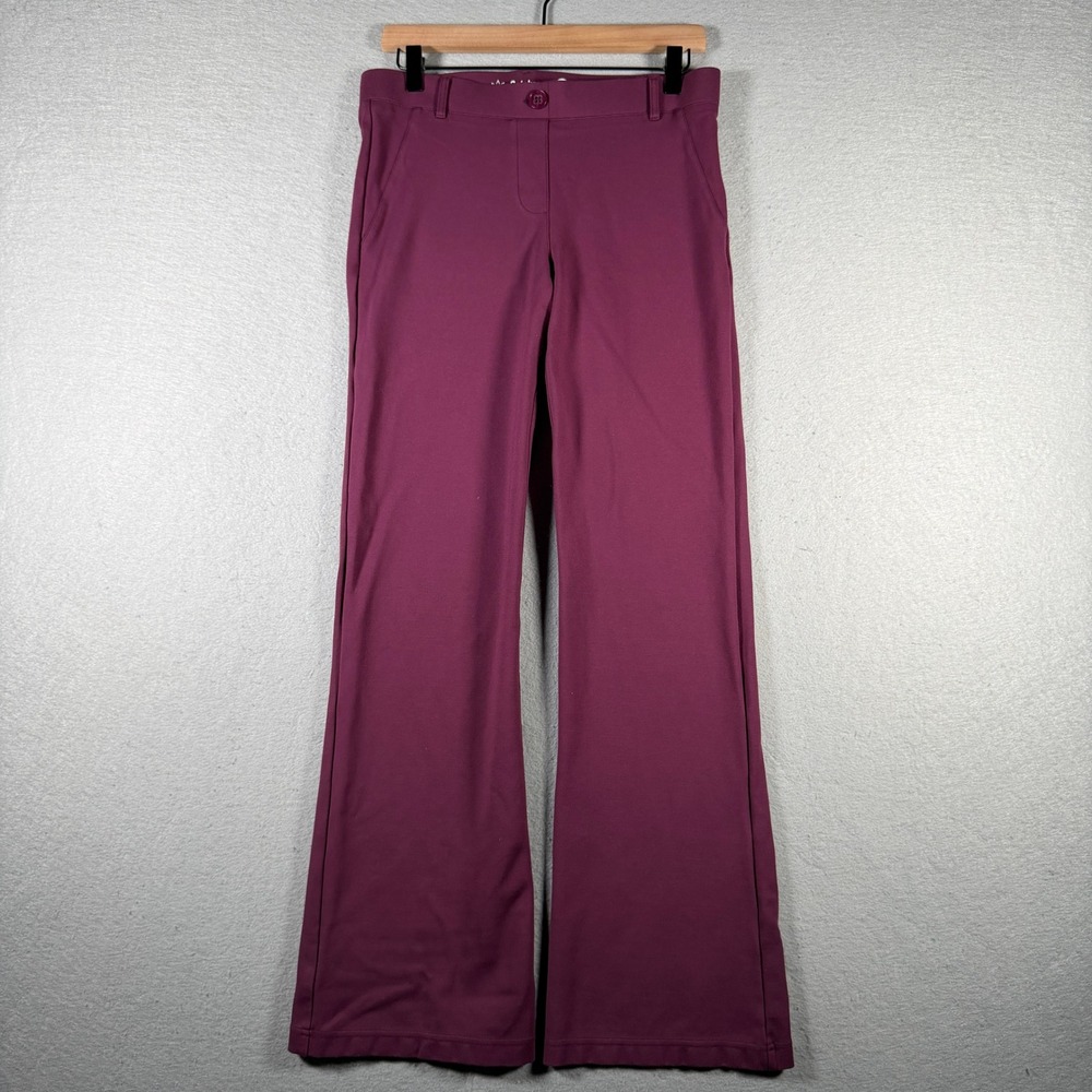 Betabrand Dress Pant Yoga Pants Bootcut Enchanted Berry Purple W1553-ENC Medium